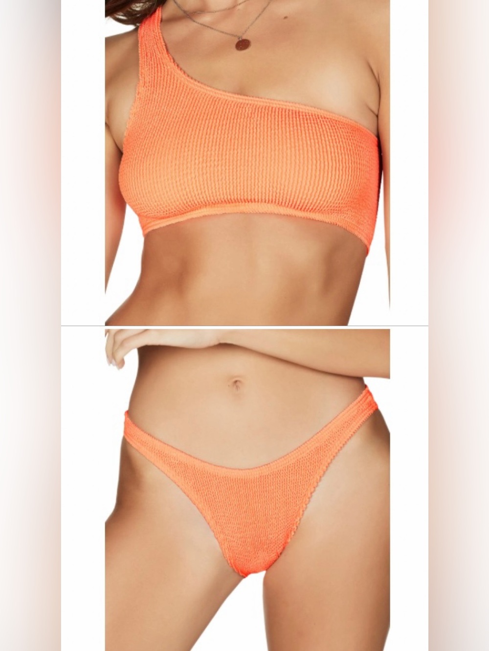 bond-eye BOUND by Bond-Eye The Samira One-Shoulder Ribbed Bikini Set